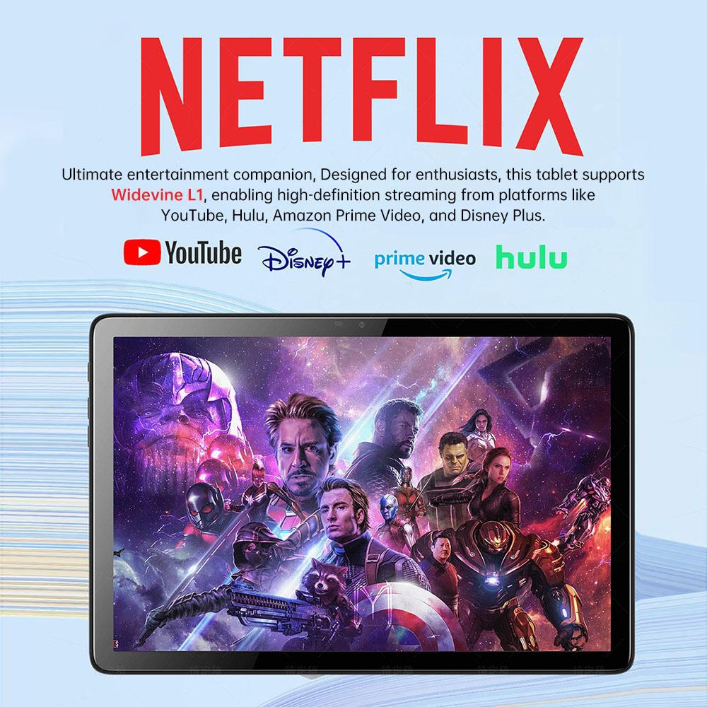 Планшет G-tab T11 Android 14, 10,1 дюйма 1280*800 IPS-экран, Unisoc T606 8 ядер Макс. 1,6 ГГц, 8 ГБ ОЗУ (4 ГБ + 4 ГБ расширение) 128 ГБ ПЗУ