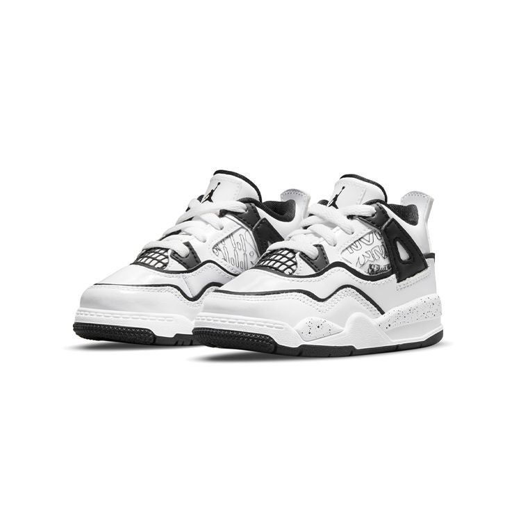 Air Jordan 4 Retro TD DIY White Black Volt DC4102-100