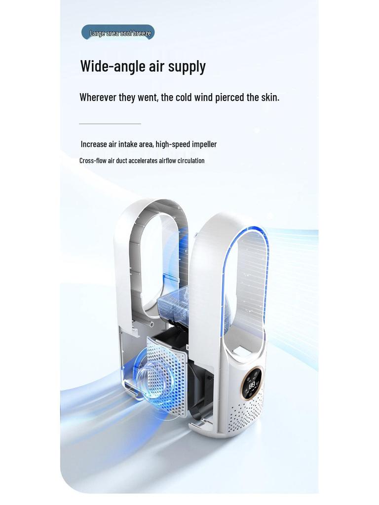Leafless Mini Desktop USB Air Cooler & Humidifier Fan