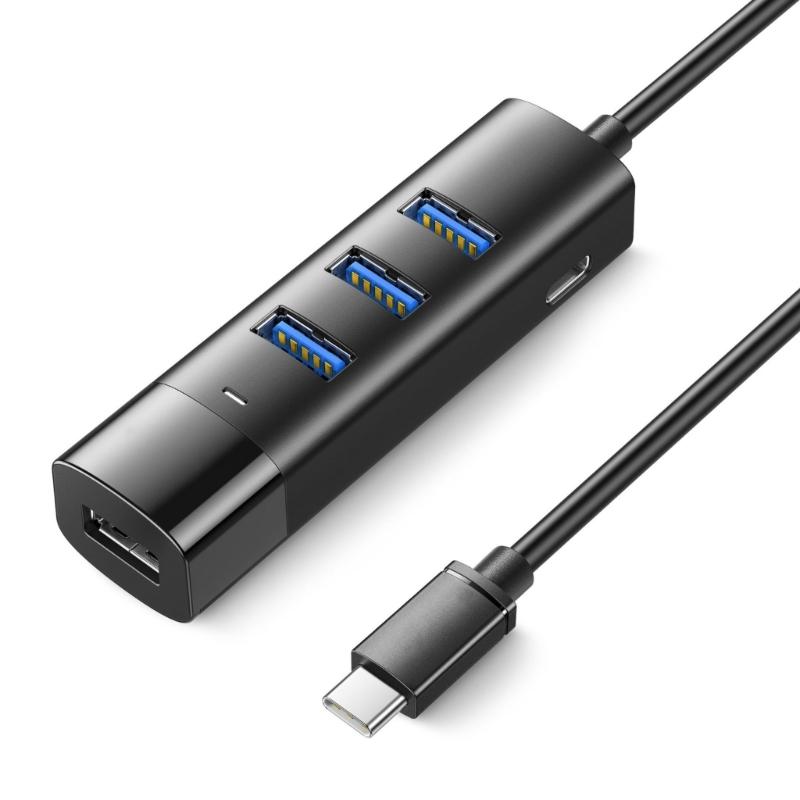 USB C/USB удлинитель Длинный USB-кабель USB C разветвитель 4-портовый USB 3.0 адаптер USB-адаптер для камеры телефона ПК клавиатур