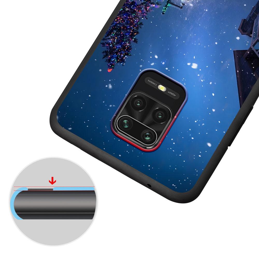 Чехол «Рождественская елка» для Xiaomi Redmi Note 11 10S 8T 10 12 Pro Plus 11T 8 9 11E 11S 5 Pro 9S 7, мягкий черный чехол из ТПУ для телефона