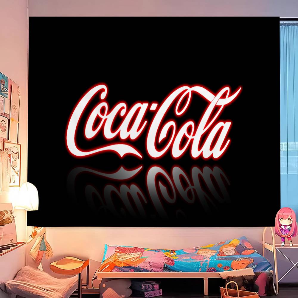 CCoca CCola Напечатанный Большой Настенный Гобелен Дешевый Хиппи Настенный Подвес Бохо Настенные Гобелены Мандала INS Домашний Декор