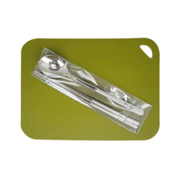 Kitchen Art Clover Sanding, набор столовых приборов на 10 человек, ложка 10 шт. + палочки для еды 10 шт., популярная корейская посуда