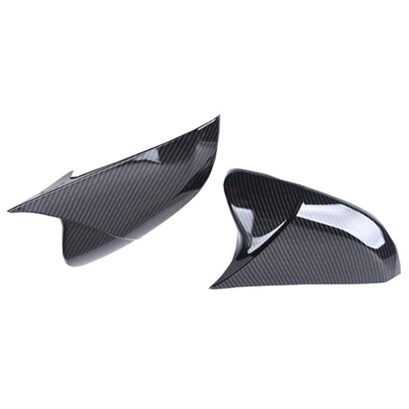 Carbon Fiber Pattern Rearview Mirror Cover for 2016-2021 Tenth-Gen Civic - Glossy Black