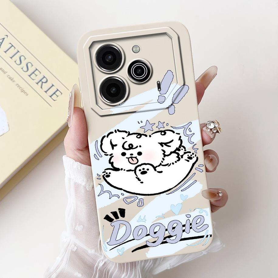 For Tecno Pova 6 Pro 5G 2024 Case LI9 Camera Lens Protective Cover Cute Panda Cartoon Soft Bumper For Tecno Pova 6 Pova6 5G Capa