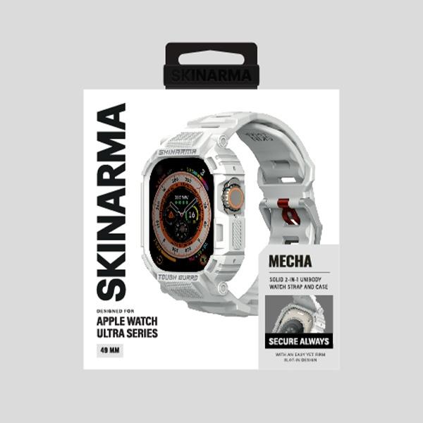 Skinarma Strap+Case Mecha 2In1 Apple     Watch 49Mm Light Grey/Light Grey