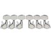 Musiclily Pro L3R3 Guitar Locking Peg Locking Tuners for Electric Chrome Large Hex Button Guitar/Acoustic Guitar,