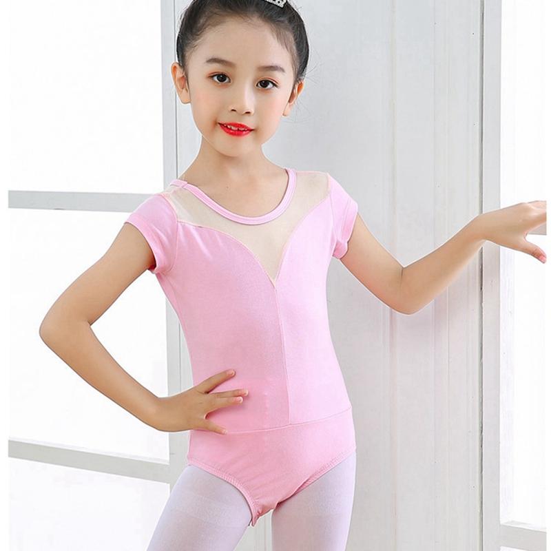 Детские гимнастические костюмы, классический базовый купальник для маленьких девочек, танцевальная практичная одежда для балета, танцевальная одежда для детей 4–10 лет