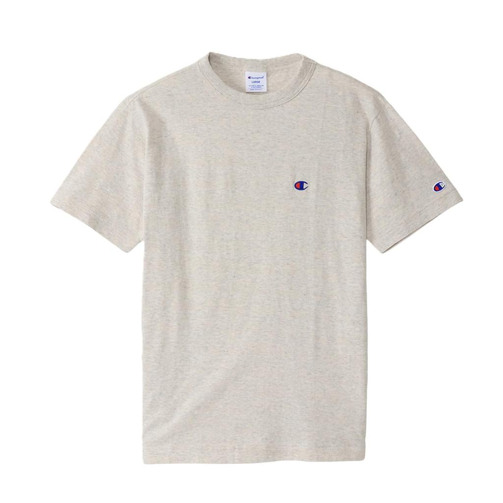 Champion Short Classic Cotton Logo Short Sleeve M T-shirt, Sleeve, 100% Cotton, USA, One-point Embroidery, T-shirt, Basic, C3-P300Z/C3-X352L, Men's,