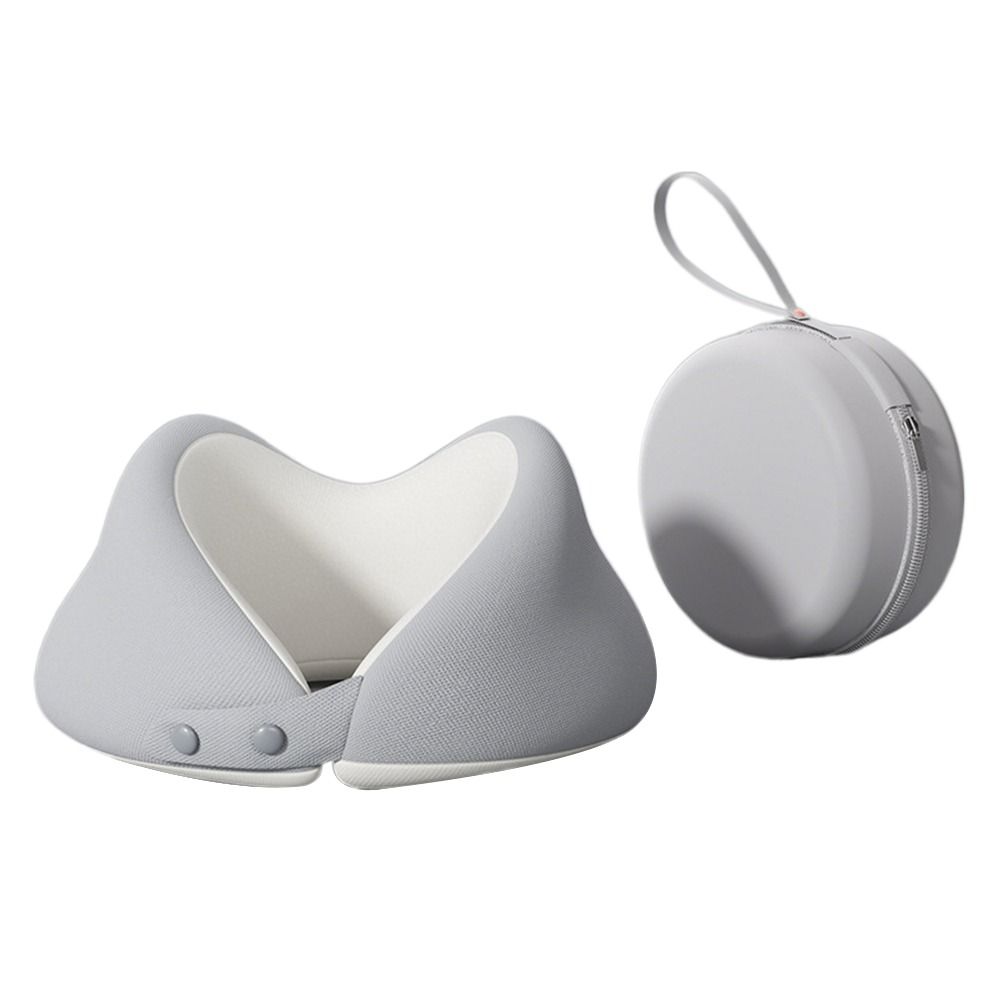 Slow Rebound U-Shaped Neck Pillow Machine-Washable Cover Portable Design Travel Neck Pillow With EVA case Soft Material