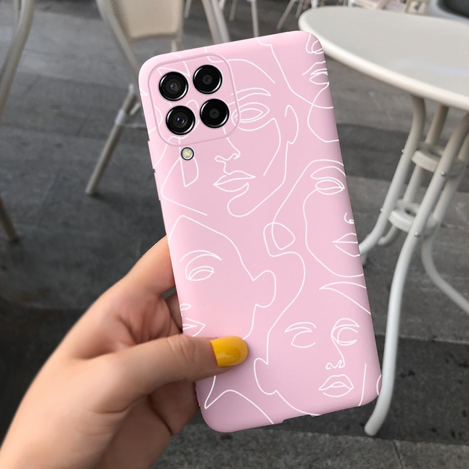 Чехол для телефона Samsung Galaxy M53 Модный Милый Рисунок Макарон Силиконовый Мягкий Чехол Для Samsung M53 M33 M22 4G 5G Задняя Крышка