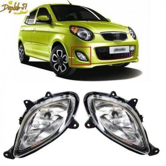 Пара передних противотуманных фар, ходовых огней, ламп, подходит для Kia Picanto 2010 New Morning