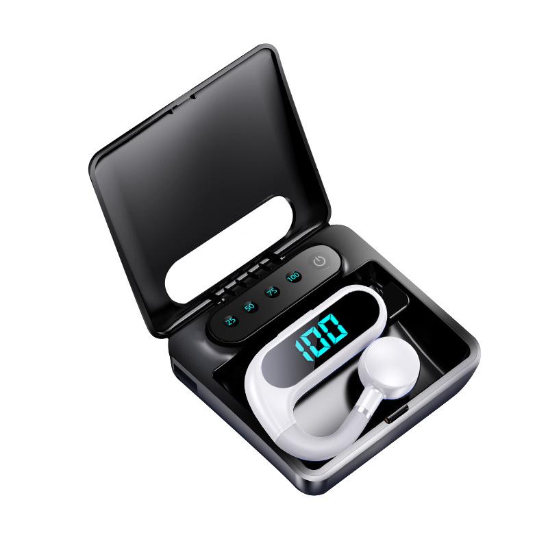 Новая Bluetooth-гарнитура с костной проводимостью, одно ухо, подвесное ухо, не входит в ухо, деловой спортивный цифровой дисплей, пояс