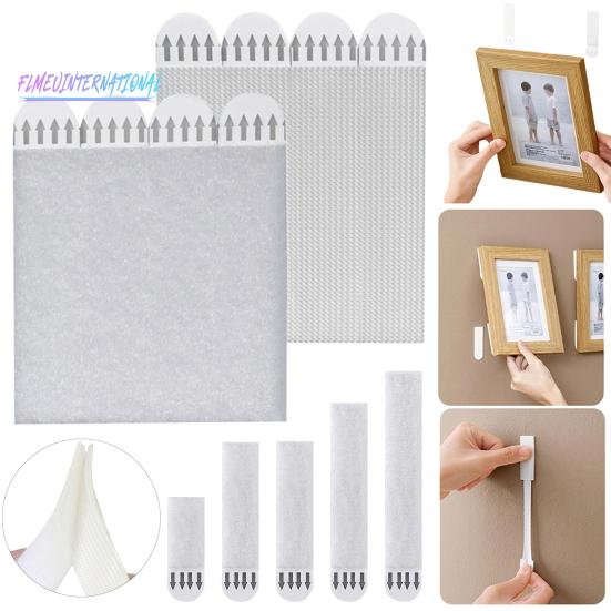 12 пар подвесных лент для больших картин — сверхпрочные липкие вешалки для картин на стенах, клейкие ленты для плакатов без дырок и повреждений