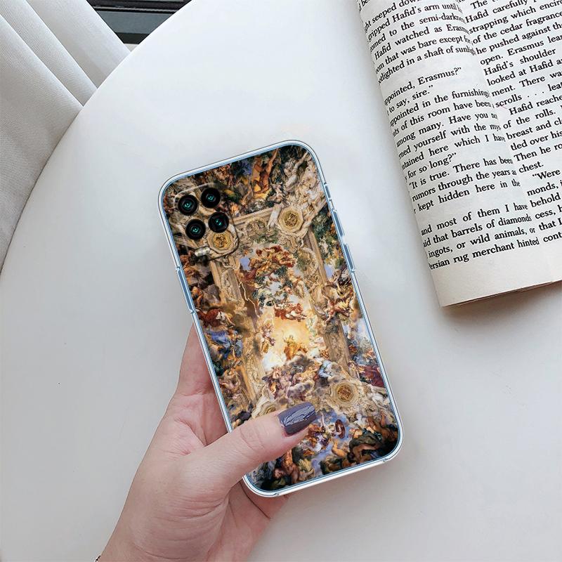 Fresco Adam Sculpture Phone Case for LG K22 K30 K40 K40S K41 K42 K50 K50S K51 K51S K52 K61 K62 K71 K92 Q60 Q61 V40 V50 V60