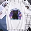 Black Cat Funny Meme Unisex Tshirt Summer fashion Womens Short sleeve T shirt Fashion Beauty Clothing Tshirt Street Clothing