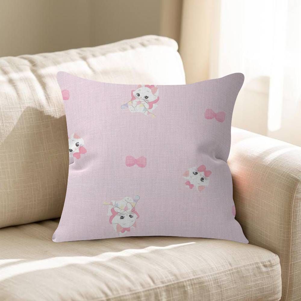 The Aristocats Pink MMarie Cat Pillowcases Home Bedding Decorative Pillow Cover Wedding Super Soft Pillow Case