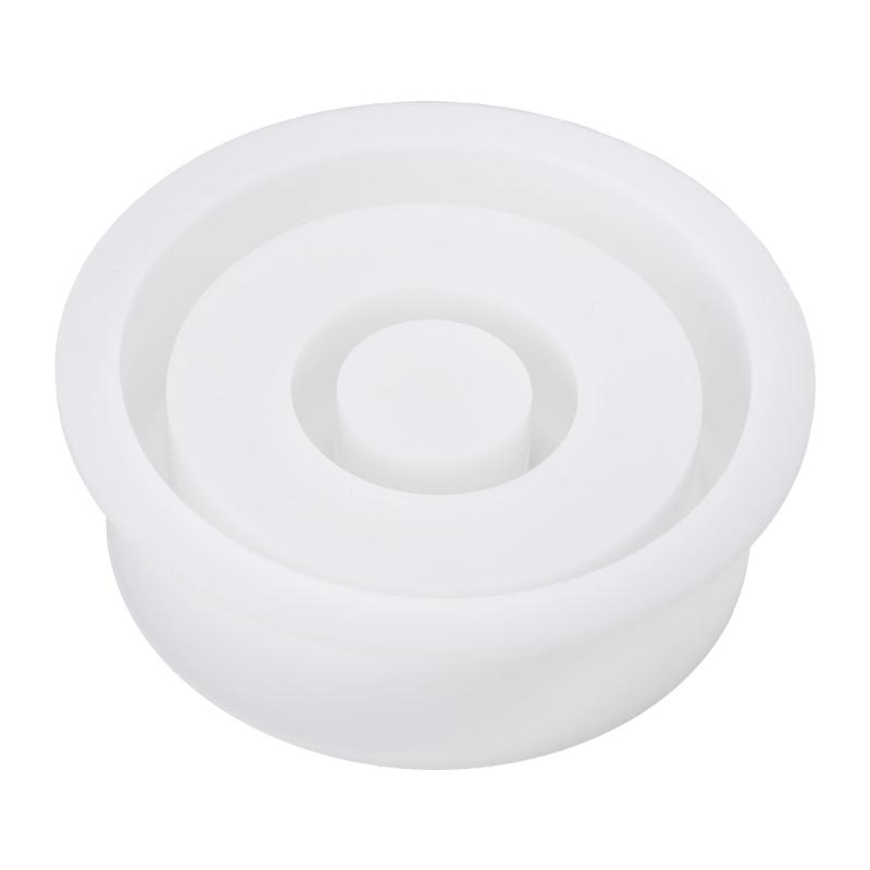 Литье из смолы, силиконовая форма для подсвечника, маленькая круглая форма, подходящая для эпоксидного подсвечника, семейного декора стола