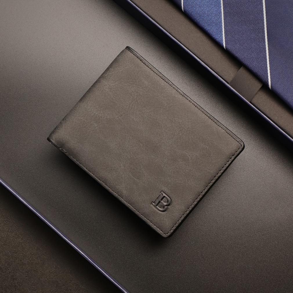 Мужской складной кошелёк с RFID защитой