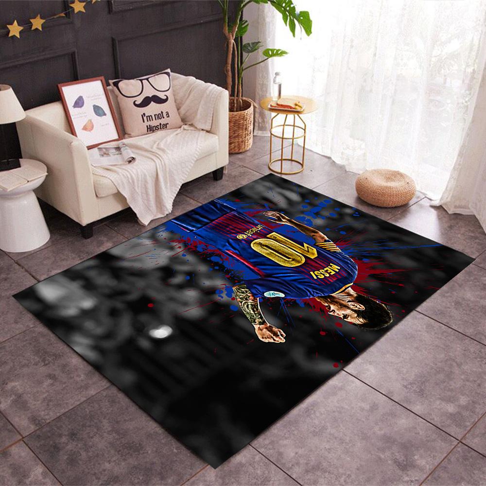 Leo Messi Barcelona Legend Floor Mat Design for Living Rooms Bedrooms Decorate room Foyer Antislip Carpet Office home decor Birthday/Christmas Gift