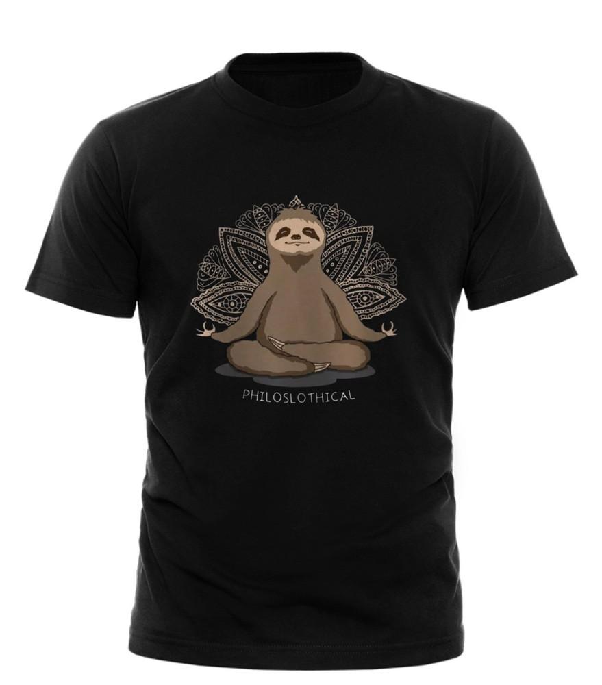 Philoslothical Funny Tshirt Gift Hot Yoga Sloth Meditate Pilates unisex Tshirt Unisex T-Shirt