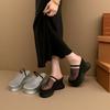 Small Hollow Niche Breathable Slippers Women's Thick Bottom Summer New Mesh Bag Head with Skirt Cool Slippers