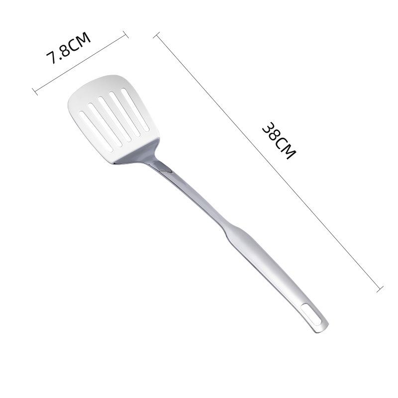 HANYANG Stainless Steel Stir-fry Spatula Kitchen Supplies Kitchen Utensils Spatula Fondue Pot Large Leaky Spoon Home Thickening Large Soup Spoon