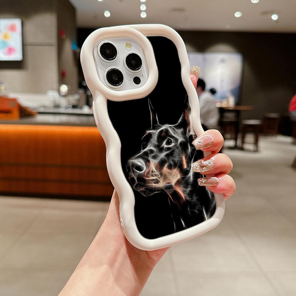 Мягкий чехол из ТПУ Macaron для телефона Xiaomi Poco X3 X5 X6 M6 Redmi 10C 12C 13C Redmi Note 9 10 11 12 13 Pro 10s 11s 12s, чехол Ae52 с изображением собаки Добермана