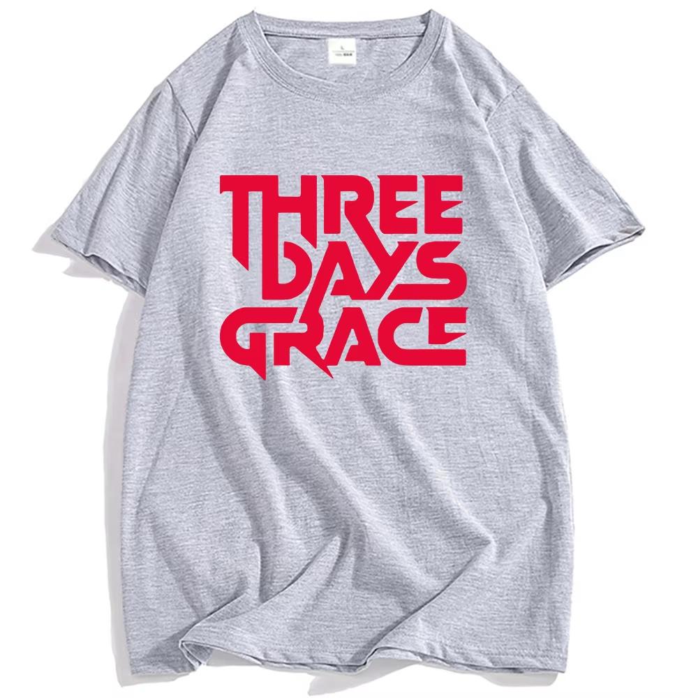 THREE DAYS GRACE Band mens 100cotton Tshirt hiphop regular style Mens Womens oversized Y2K Tee Casual Loose Outdoor Street