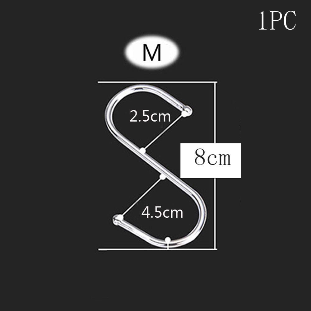 1/5/10Pcs Clothing Home Kitchen Holder S Shaped Hanger Hook Storage Rack Clasps Hooks