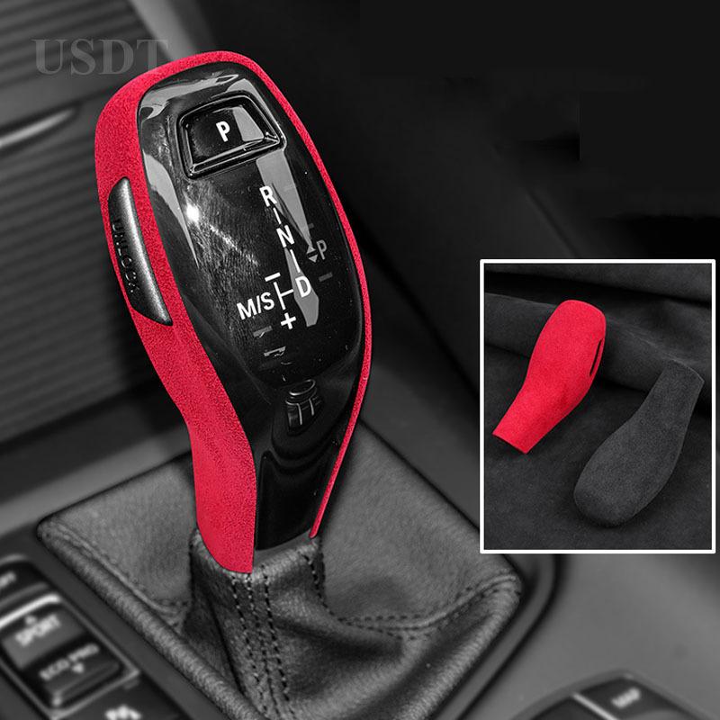 For BMW U10 U11 X1 IX1 2024 Top Suede Center Console Gear Shifter Panel Cover Trim Stickers Gear Shift Knob Cap Mat