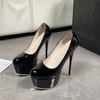 Fashion Sexy Round Toe High Heels for Women Wedding Platform Shoes Club Party Fashion Stiletto Heels Shallow Ladies Pumps Zapatos Mujer