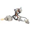 Electric Guitar Wiring Harness Yellow Cap A500K B500K Jack Metal Guitar Prewired Harness Replacement