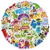 50 Штук Стикеров-Граффити из Коллекции Pixar Animation для Украшения Багажа с Водонепроницаемыми Стикерами Disney