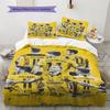 Dortmund Team Players Back View Print 3‑Pieces Duvet Cover Set Soccer Sports Bedding Bedroom Home Decor Without Pillow Core Comforter