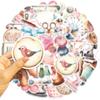 50pcs Cute Cartoon Sewing Series Stickers Waterproof Graffiti For Laptop Water Bottle Luggage Notebook Phone Decals
