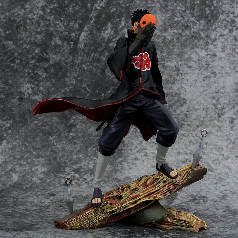 Narutos New Anime 26Cm Gk Uchiha Afei Obito Head Changing Handmade Model Ornament Peripheral Festival Gifts