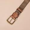 First Layer Cowhide Belt Men's Leather Pin Buckle