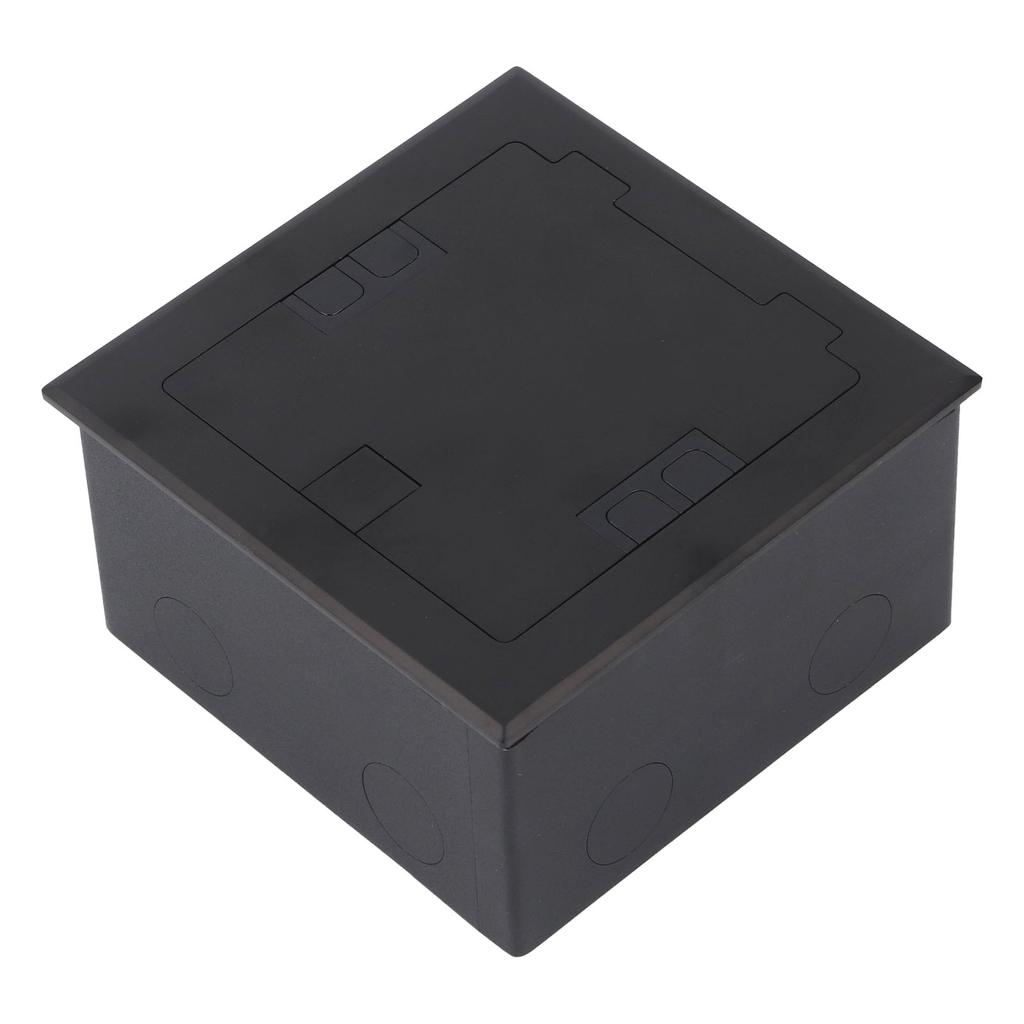 Floor Power Socket Box Stainless Steel 16A 3 Prong Hole USB Computer Port Recessed Outlet Box