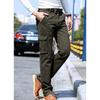 Зимние мягкие флисовые теплые брюки-карго для мужчин, одежда для работы, повседневные зимние брюки для мужчин