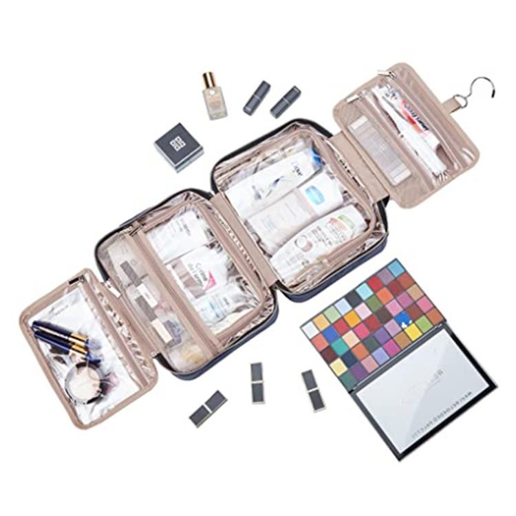 Fashion Hanging Cosmetic Bag with Hook Portable Travel Makeup Pack for Men and Women Business Trip Skincare Toiletries Storage Bag