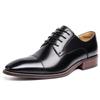 Деловое кожаное платье, натуральное, прямое, высокое качество, внешний вид, черный цвет, [Fox Sense] Обувь, Обувь, Мужская обувь, Кожа, Tip, Мужская обувь, Wings,