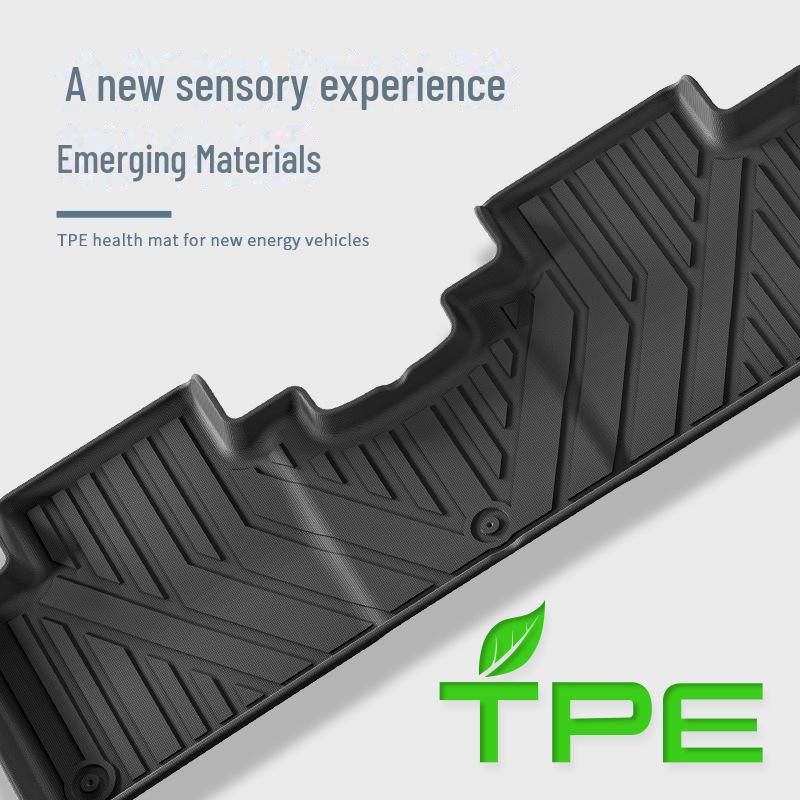 Совместимые автомобильные коврики TPE для 24 BYD Song L DM-i: Полный экологически чистый комплект для багажника и спинки