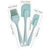 Split-type Silicone Cream Scraper, Bread Cake Butter Spatula Mixer Oil Brush with PP Handle, Cake Spatula Kitchen Baking Tool.
