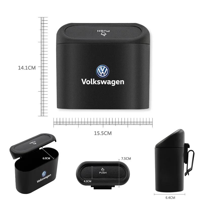 qwe3Car Sticker For VW Volkswagen Jetta MK5 Golf Multifunction In-vehicle Trash Can Storage Bucket Accessories For Volkswagen Jetta