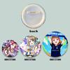 32/44/58mm LoveLive!SuperStar!!Ping An Pansy Tang Coco Round Brooch Clothing Lapel Pin Souvenir Soft Button  Decorative Hat Badge