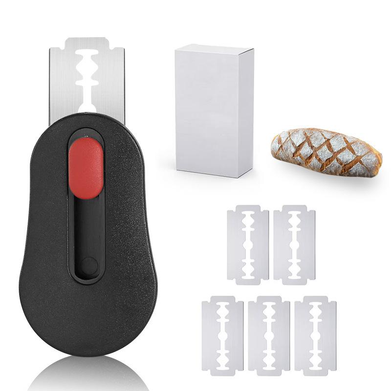 Bread Scoring Blade Set Lame Dough Sourdough Scribing Tool With 5 Replacement Blades Bread Knife Household Kitchen Cutter Tools
