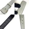 Used HERMESbelt gray leather Women