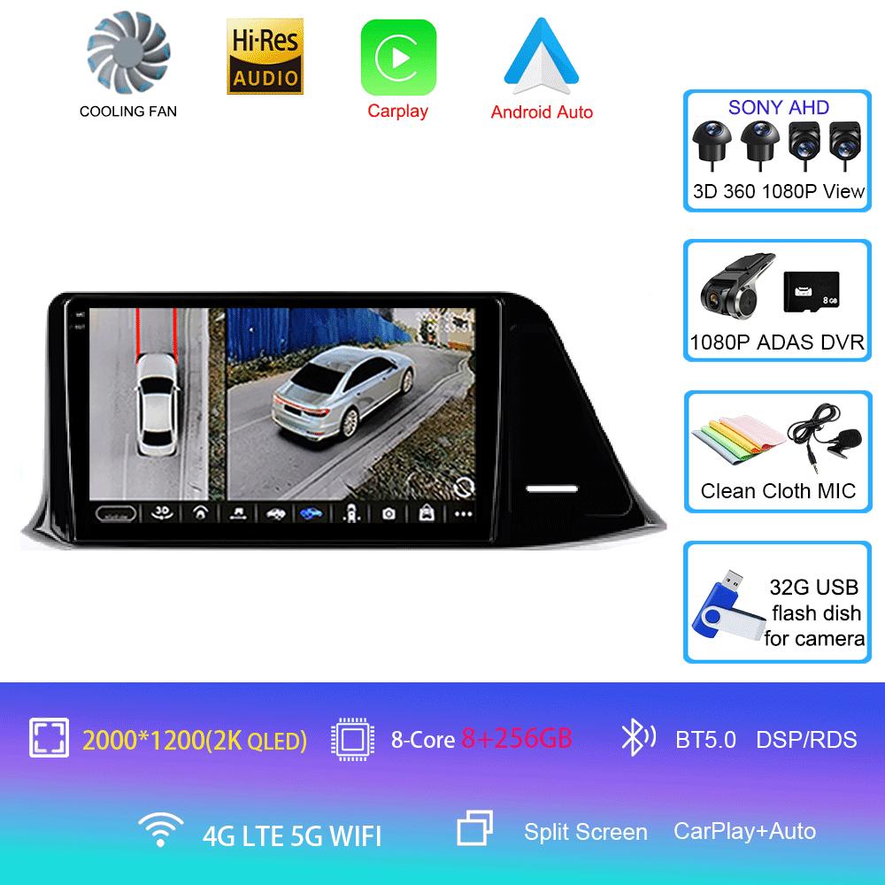 Автомобильное радио Android 14 Carplay для Toyota C-HR CHR 2016 2017 2018 2019 2020 Мультимедиа Видео Плеер Навигация Стерео GPS 2din DSP