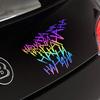 1Pc Motorcycle Helmet Personalized Reflective Sticker Car Window Bumper Sticker Decoration Motorcycle Styling Decoration Parts
